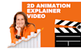 create stunning 2d explainer, whiteboard, animation video