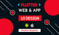 do flutter web and app UI design