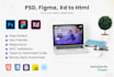 convert psd to html, figma to html, xd to html css responsive modern website