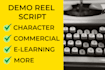 write a demo reel script