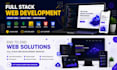 build responsive react js website or frontend web application and backend