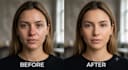 do high end face skin retouching and frequency separation using ai tools