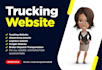 design trucking website, logistics , dispatching, freight broker website