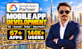 do mobile app development for android and ios as react native, flutter developer