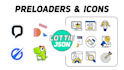 animate your icon preloader in lottie