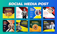 design facebook cover, linkedin, twitter, youtube thumbnail, banner, header