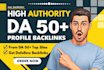build SEO profile backlinks high da linkbuilding