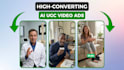 create ai ugc ads, ai video ads, ai product ads, tiktok, facebook, instagram ads