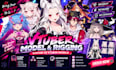 design vtuber model and rigging in 2d or 3d with high quality