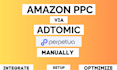 setup, manage and optimize amazon PPC ads campaign via adtomic h10, perpetua