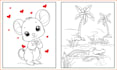 draw coloring pages and any line art
