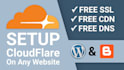 setup and configure cloudflare CDN to your website