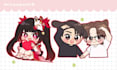 draw cute anime oc idol chibi character for you