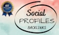 200 high quality social profile creation backlinks with high da