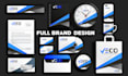 do company logo design and complete brand identity with full custom branding kit