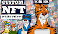 create unique nft art and randomly generate nft collection