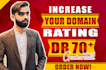 increase DR 70 plus and ahrefs domain rating 50, 60 with seo backlinks