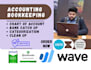 do xero bookkeeping and quickbooks online, wave clean up and UK taxes, vat