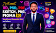 convert xd, PSD, PDF, sketch, png, figma to wordpress, elementor, divi