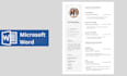 design professional resume and cv template in ms word document