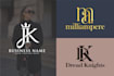do creative monogram luxury fashion clothing brand logo