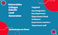 do targeted university, college, and school lead generation service