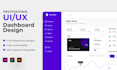 design web app, dashboard with best UI and UX