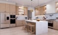 do kitchen interior design, 3d rendering by an architect