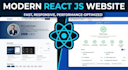 build a responsive react js website, landing page, or web application