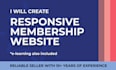 create responsive membership website