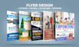 design professional and clean business flyer