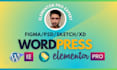 convert figma to elementor, psd, xd, sketch to elementor with elementor expert
