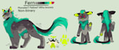make a feral fursona reference sheet