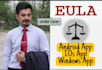 draft end user license agreement eula for your app software