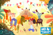 create full color hand drawn children book illustrations