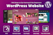 design modern wordpress website and responsive web blog site