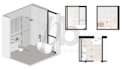 design your bathroom with layout, materials and 3d renders