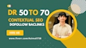 create high DR 50 to 70 plus contextual SEO dofollow backlinks