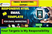 collect targeted email and design responsive template