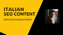 write SEO articles and blog posts in italian