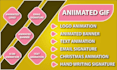 create custom animated logo gif animation email signature animated banner looped