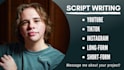 write scripts for youtube and short dramas