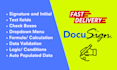 convert document into docusign template for esign