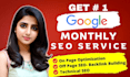 do complete monthly SEO your website for google rankings