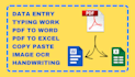 convert pdf to word or pdf to excel