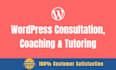do wordpress consultation, coaching and tutoring