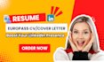 design professional resume, CV, cover letter, linkedin summary, post content