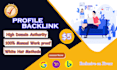 build 200 high da profiles backlinks