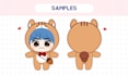 design cute custom doll chibi character for you