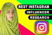 do instagram influencer research for instagram marketing